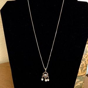 925 sterling silver boho necklace